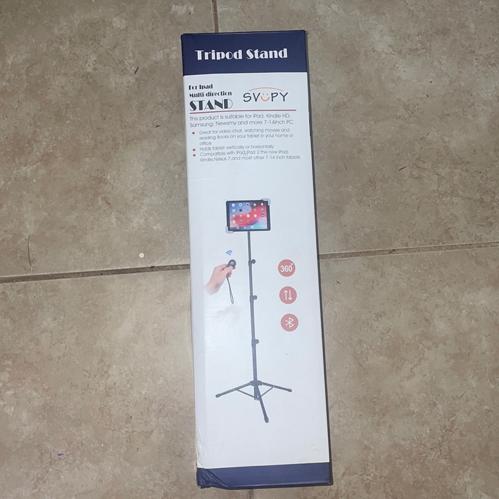 Tripod stand for iPad and tablets